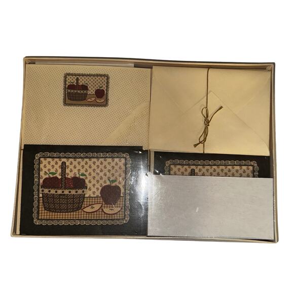 Vintage 1983 Mead Country Apple Stationery Set – Boxed NOS - Picture 4 of 5